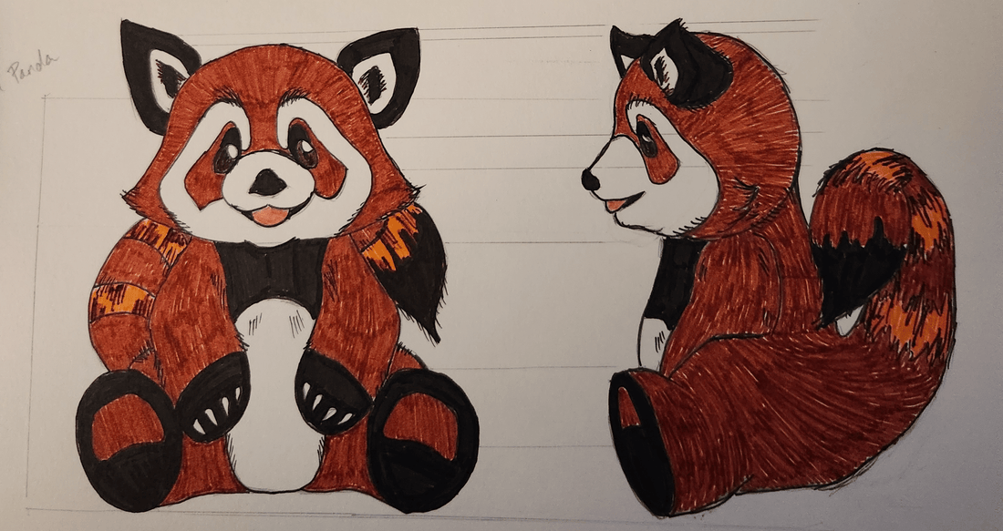 Ruby the Red Panda concept art