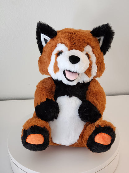 Ruby the red panda from the front