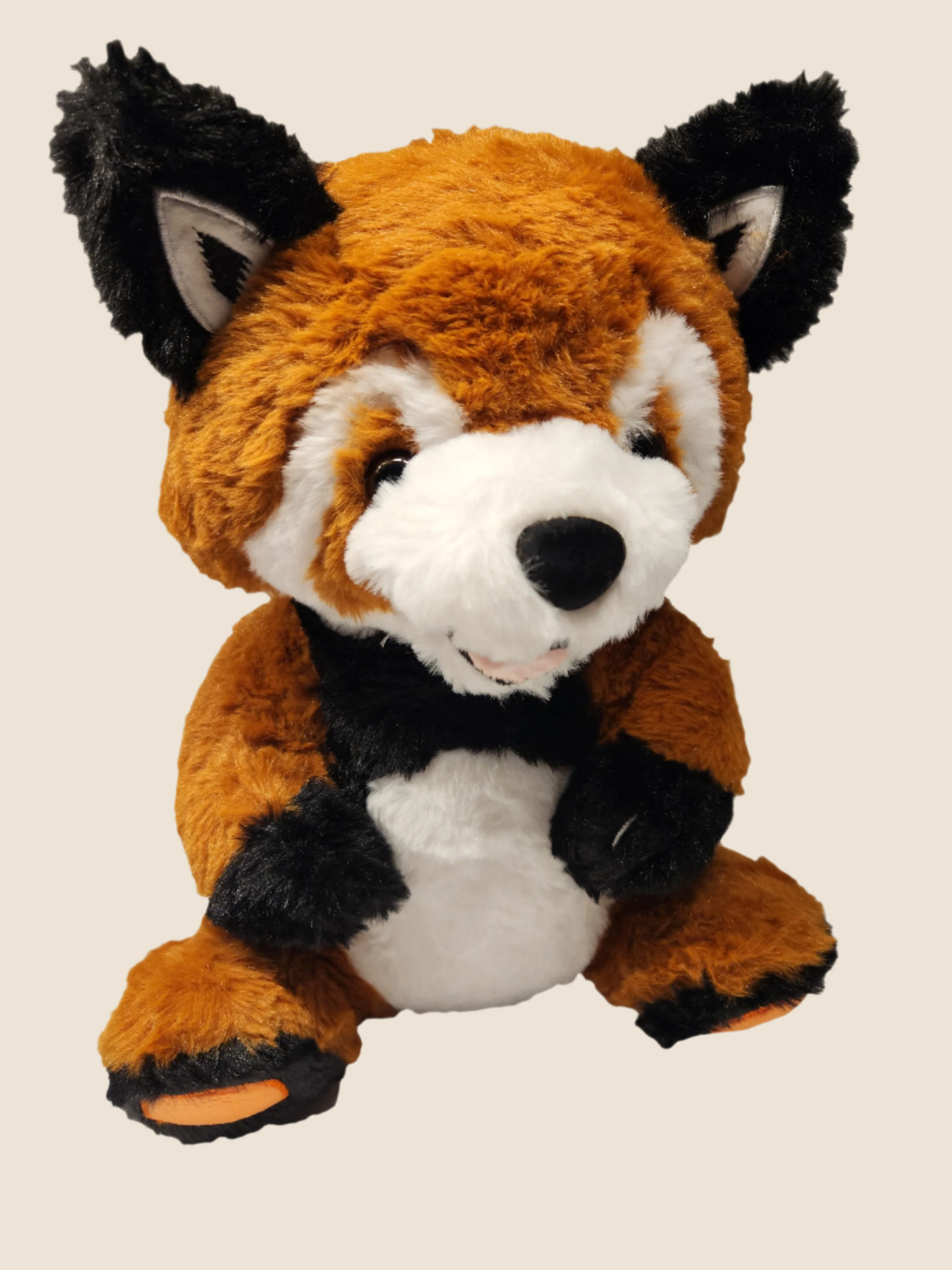 Ruby the red panda stuffed animal front view