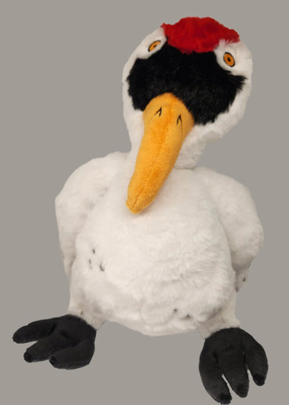 whooping crane stuffed animal front view